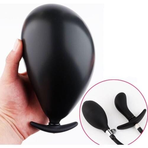 Inflatable Ball Butt Plug Gay Ass Plug Adjustable Intumescent Vaginal Anal Big Stopper Butt plug Huge Pump Toys women man