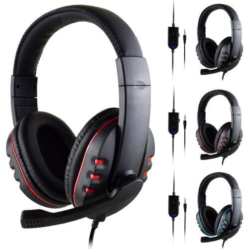 Over-ear Wired Gaming Earphones Stereo Surround Headphone 3.5mm bass With Mic for Computer PS4 PS5 Laptop Xbo