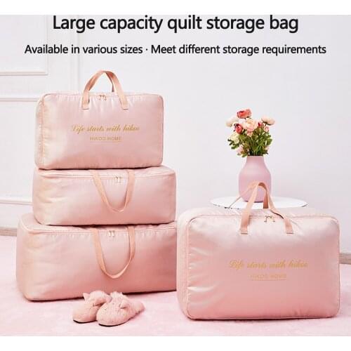 Portable Quilt Storage Bag Duffel Bag Moving Packing Bag Moving Bag Closet Clothes Organizing Bag Closet Hanging Storage Bag