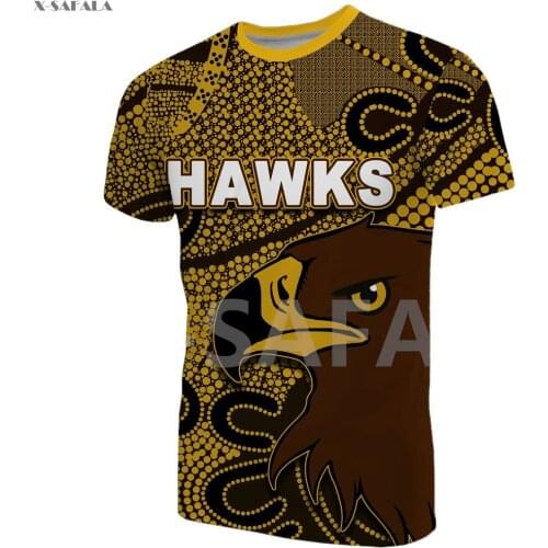 Hawks Indigenous Kenya Tonga Eagles Naidoc Style 3D Fashion All Over Printed Round Neck T-Shirt Men Women Harajuku Casual Tee