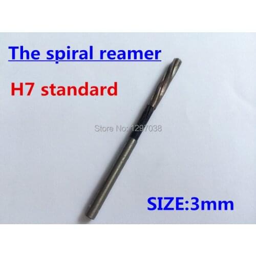 2PCS 3*15*61mm M35 material Containing cobalt Straight Shank Machine Spiral Reamer H7 accuracy