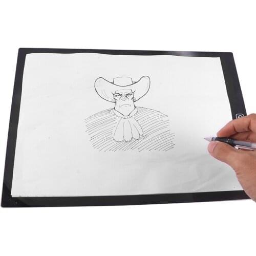 LED Lighted Drawing Board Ultra A4 Drawing Table Tablet Light Pad Sketch Book Blank Canvas For Painting