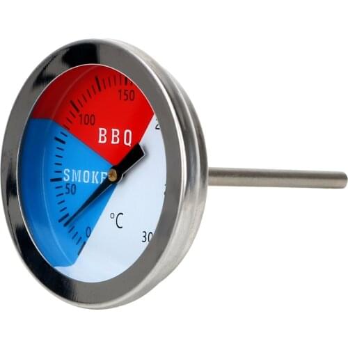 Barbecue Thermometer 300 Degrees BBQ Smoker Grill Thermometers Stainless Steel Temperature Gauge