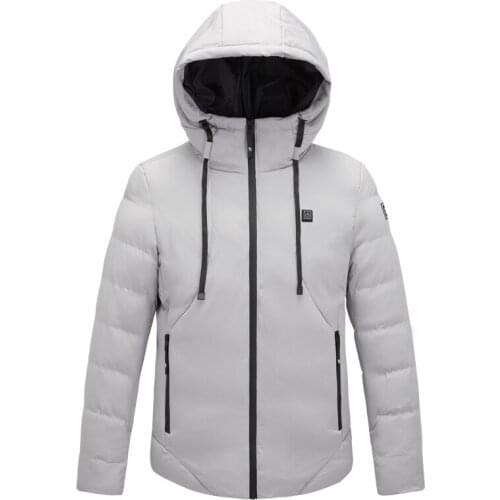 Mens Women Heated Outdoor Vest Coat USB Infrared Heating Hooded Jacket Electric Heated Clothing Waterproof Skiing Climbing Coat