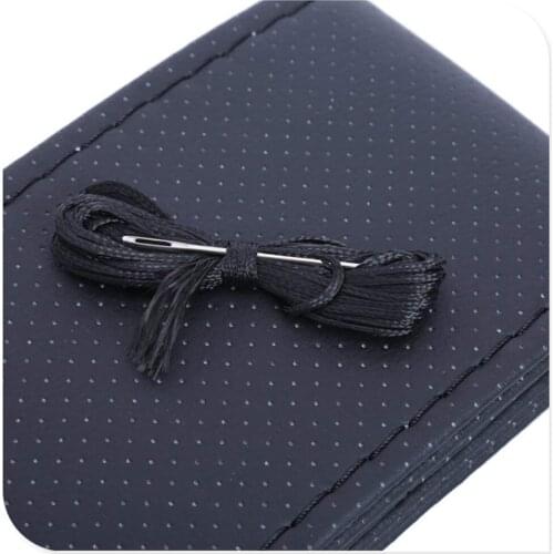 Universal car steering wheel cover artificial leather woven auto parts for Renault Alaskan Trezor Talisman Kwid Espace Kangoo