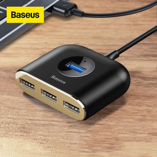 Baseus USB HUB USB 3.0 HUB Type C HUB to USB 3.0 for MacBook Pro Air 2020 USB 2.0 HUB LED USB Splitter for Huawei Notebook HUB