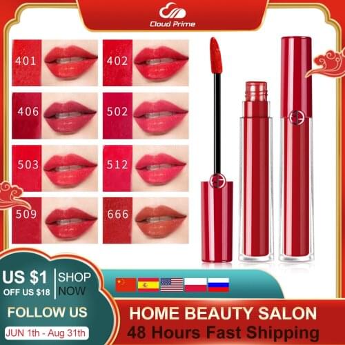 Lipstick Waterproof Long Lasting Matte+Shimmer Mental Beauty Lip Gloss Nude Glitter Lip Gloss Beauty Red Lip Tint