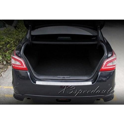 High Quality Stainless Steel Rear Bumper Door Sill Plate Scuff For Nissan Teana 2013 2014 2015