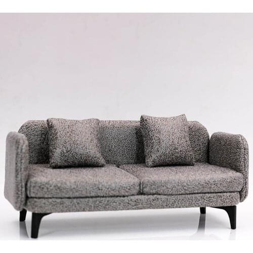 1/12 Scale Soldier Scene Accessories Mini Furniture 6'' Action Figure Leather Two-seat Sofa Model Fit Toy Figure Doll In Stock