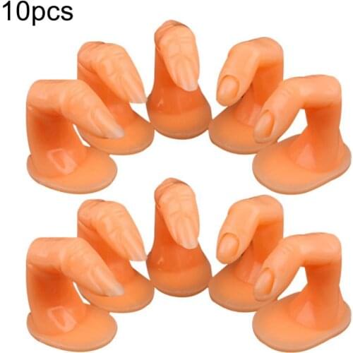10Pcs/Set Nail Art Tools Fake Fingers Tips Training Practices Display Exercises