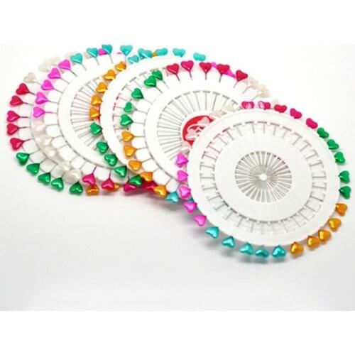 New Lovely Sewing Needles 4Cases/120pcs Cute Mixed Heart Craft Sewing Pins 5.5cm long DIY Hot Sale
