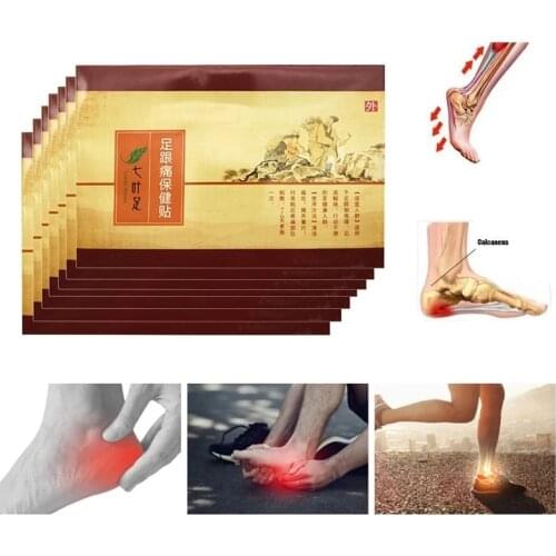 4PCS Qiye Foot Heel Patch Foot Pain Relieving Patch Relieving Foot Soreness Foot Pain Sprained Leg Strain Health Care Plaster