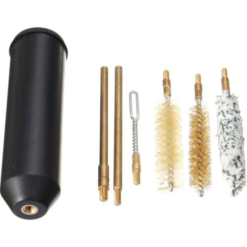 7pcs/set for Pocket Size Pistol Cleaning Kit Hand Gun Rod Brush Professional gun cleaning tools for pistols cal.38/357/9mm