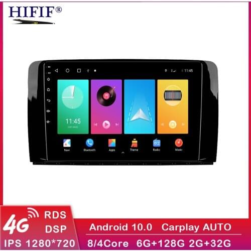 Carplay Android 10 Car Radio Stereo Navigation GPS Video for Mercedes Benz R-Class R Class W251 R280 R300 R320 2005-2017