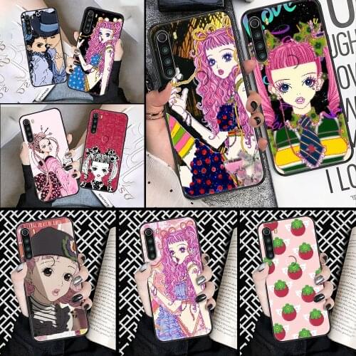 Anime paradise kiss miwako Phone case For Xiaomi Redmi Note 7 7A 8 8T 9 9A 9S 10 K30 Pro Ultra black art cell cover tpu coque