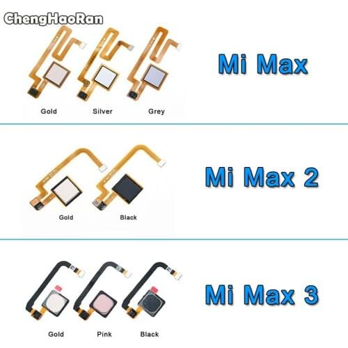 ChengHaoRan For Xiaomi Mi Max 2 3 Max2 Max3 Fingerprint Scanner Flex Cable Touch Sensor ID Home Button Return Ribbon Flex Cable
