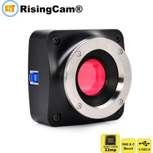 High resolution 32mp SONY CMOS sensor USB3.0 digital microscope Camera for trinocular brightfield microscope