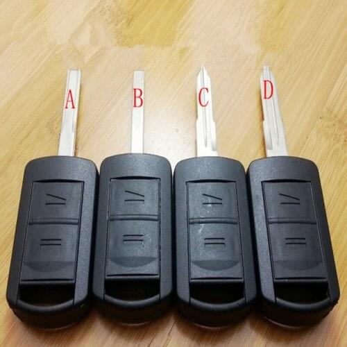 DAKATU NEW Replacement Shell Combo Remote Key Case Fob 2 Button For Opel VAUXHALL Corsa Agila Meriva with 4 different Blade