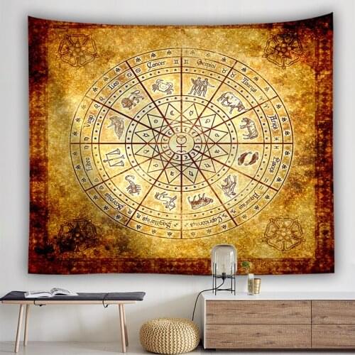 Mandala decorative tapestry Wall Hanging home decor curtain spread covers cloth blanket art tapestry vintage world map circles