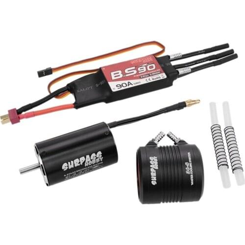 SURPASS HOBBY Moteur 800-1000Mm RC Boat Parts Brushless Motor 90A ESC Water Cooling Jacket RC Boat Motor