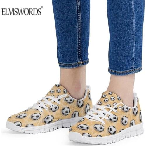 ELVISWORDS Casual Mens Flat Shoes Fashion Ball Prints Walking Shoe Jogging Shoes Male Sneakers Light Breathable Zapatillas