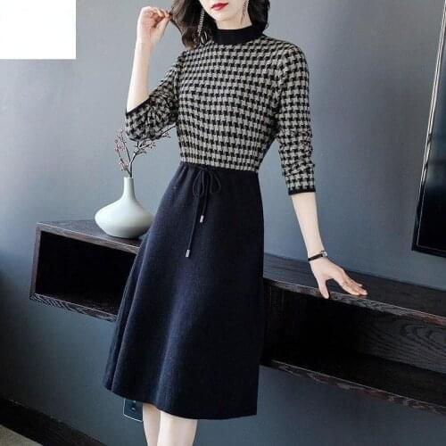 Модные платья в клетку Fafallduo China At AliExpress