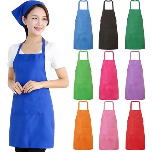 1pcs apron restaurant kitchen apron with pockets for baking cooking washing cheaning tools home kitchen accessories dropshipping