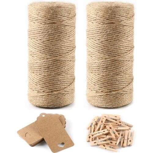 Combination Package Cotton Rope Card Wooden Clip Box Set Memo Clip Christmas Decoration Photo Wall