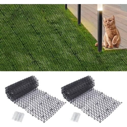 Cat Scat Mat Black Network with Spikes Dogs Pest Repellent Digging Stopper