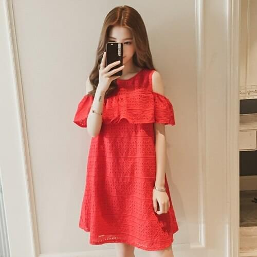 Girls Costumes Kids Prinsessenjurken Meisjes Red White Casual 12 14 16 Years Old Clothing 2021 Summer Teenager Children