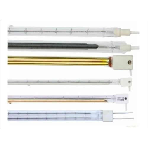 Quartz infrared short wave lamp for drying paint