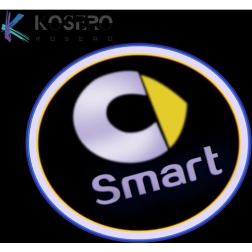 Car door Laser Projector Lamp decoration Welcome Light Modification For smart 453 451 450 fortwo forfour car styling Accessories