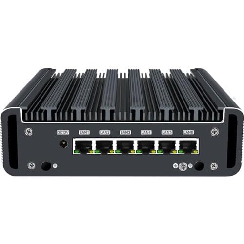 Fanless Mini PC Intel Core i3/i5/i7 8GB/64GB RAM HDM VGA6 Gigabit LAN Win10 System Dual-Band WiFi Industrial Computer