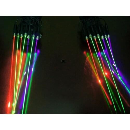 Muti-color RGB laser gloves for club,stage show,Disco,Party Show ,Christmas/Single hand