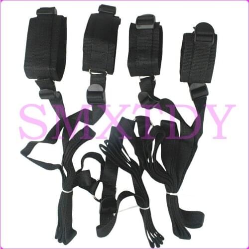 Adult Games Sexy Private Secret Underbed Restraint Set Kit Hidden Temperament Cuff Fetish Bondage Sex Toys for Couples