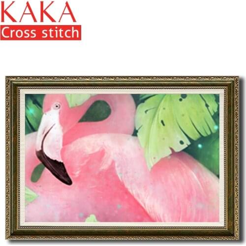 Cross stitch kits,Embroidery needlework sets with printed pattern,11CT canvas for Home Decor Painting,Animals Full NCKA012