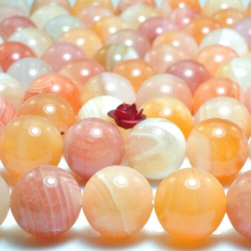 Natural Red Botswana Agate Smooth Round Loose Beads Wholesale Gemstone Semi Precious Stone Bracelet Necklace Diy Jewelry Making