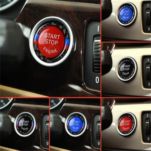 New Car Engine START Button Replace Cover STOP Switch Accessory Key Decor for BMW X1 X5 E70 X6 E71 Z4 E89 35 Series E90 E91 E60
