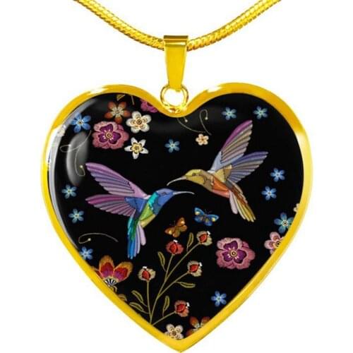 2021 New Arrival Bird Magpie Flower Heart Necklaces Boho Animal Necklaces For Women Girls Jewelry Accessories