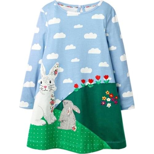 Girls Hooded Dress Heart Print Autumn Winter Long Sleeve Dress Princess Costume Children Unicorn Kids Dresses Baby Girl Clothes