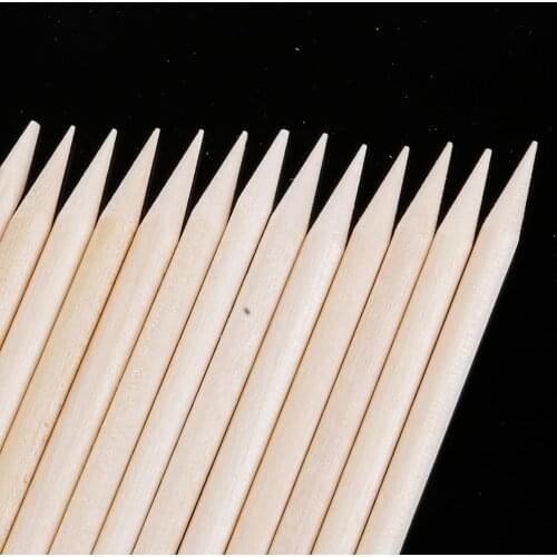 1-10Pcs Natural Wood Sticks 11.5cm length for Cuticle Pusher Cuticle Remove Tool forks for nails Manicures Tools