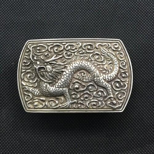 Old flying dragon belt buckle, exquisite copper belt buckle