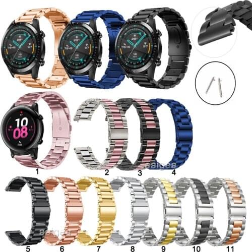 Classic Quick Release Stainless Steel Band Strap For Huawei Watch GT 2 42mm 46mm 2e GT2 Pro Watchband 20mm 22mm