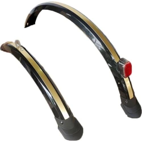 20 Inch Folding Bike MTB Bicycle Mudguard Fender Front Rear Mud Guard Wings With Rear Light Dirt Proof Cycling Accessories