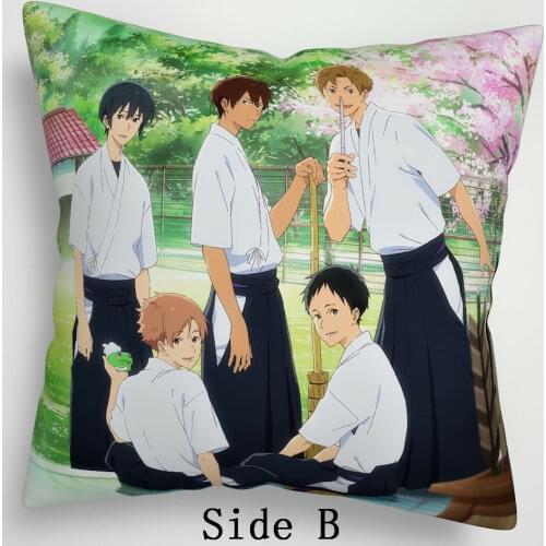 Suef Anime manga Tsurune Kazemai Koukou Kyuudou Bu Anime two sided Pillow Cushion Case Cover 1042
