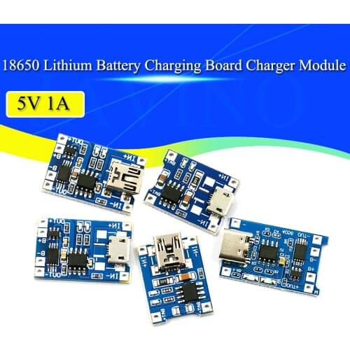 TP4056 +Protection Dual Functions 5V 1A Micro USB 18650 Lithium Battery Charging Board Charger Module TYPE-C Connector