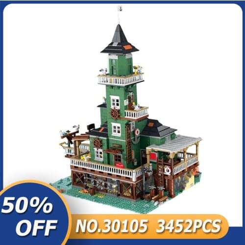 UG 30105 New MOC Fishing Store Compatible 21310 Modular Building Blocks Bricks Educational Puzzle Toy Christmas Gifts For Child