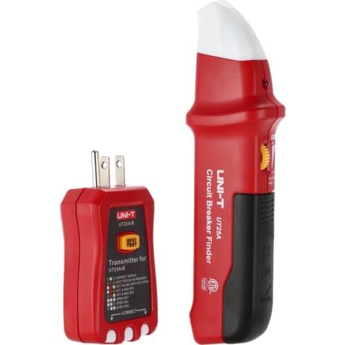 UNI-T UT25A UT25B Circuit Breaker Finder American specification Socket Tester W/Analogue Receiver&LED Indicator