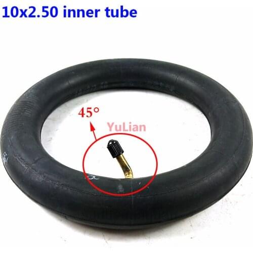 10X2.50 Inner Tube 10x2.5 Tube Innertube with bent valve 45 90 Degree valve for Baby Stroller Pram Scooter 10 Inch