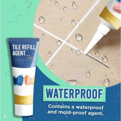 1/3PC Waterproof Tile Repair Agent gap White Tile Refill Grout Pen Mouldproof Filling Agents Wall Porcelain Bathroom Paint Clean